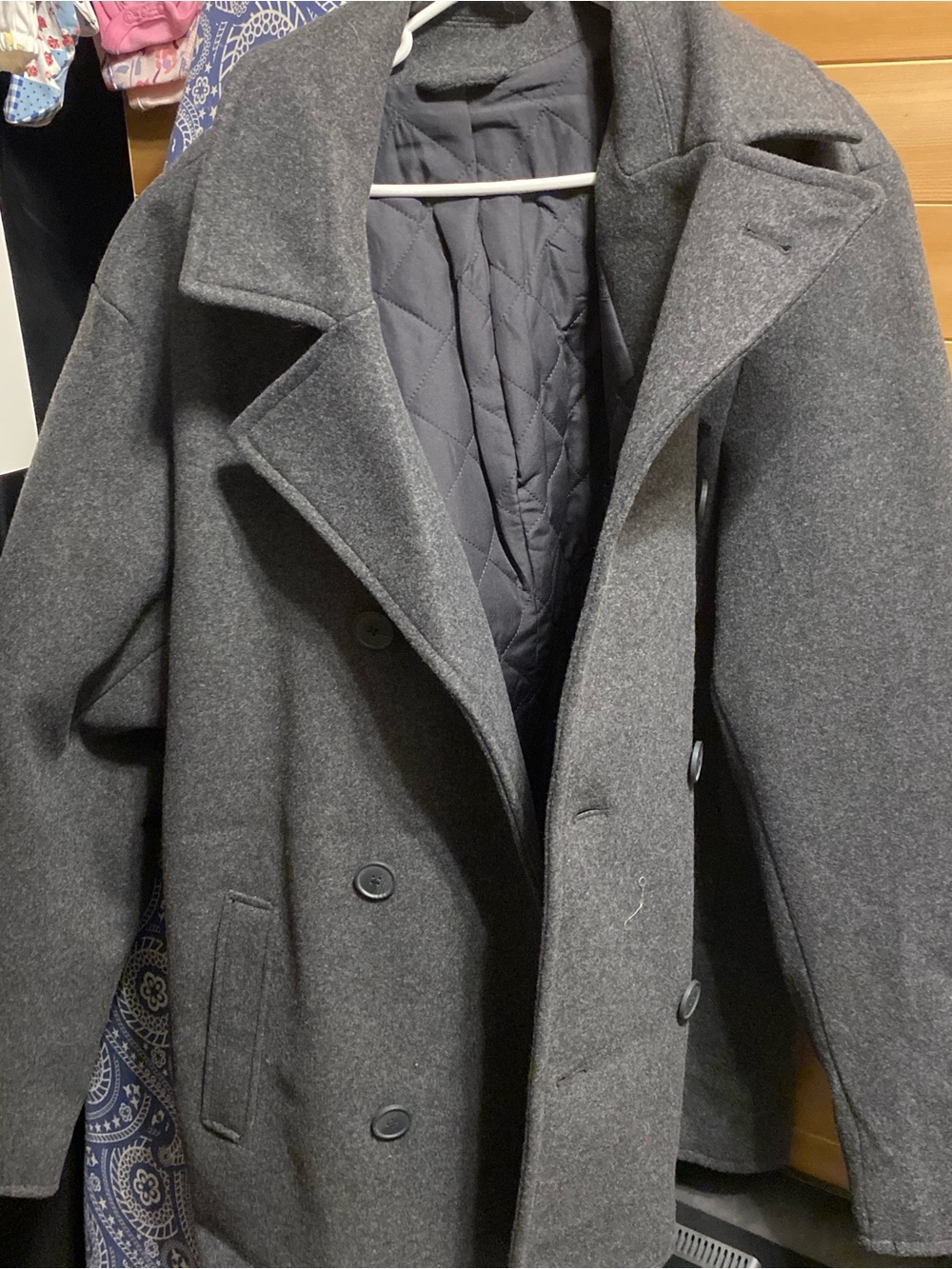 Old Navy Charcoal Gray Pea Coat